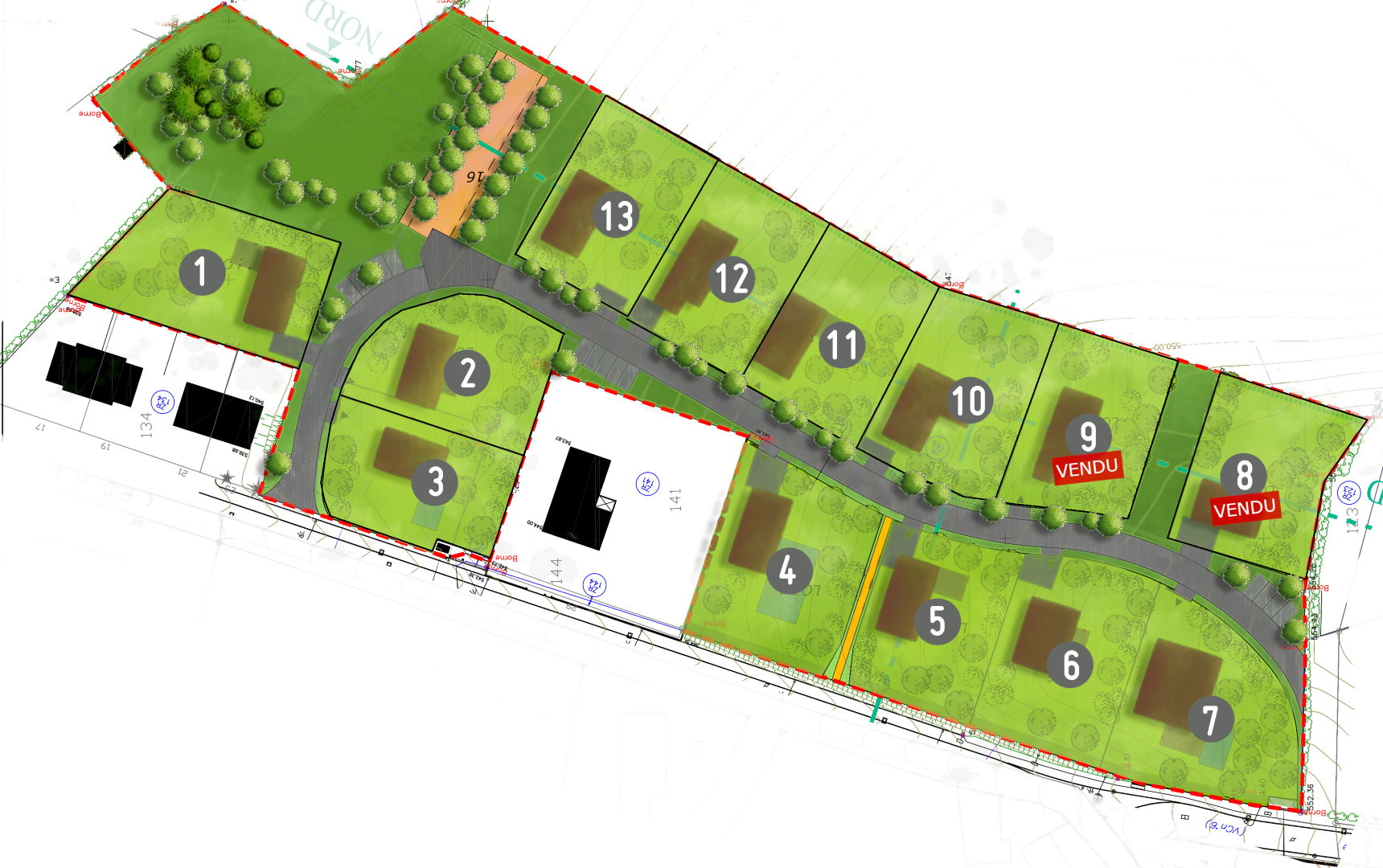 Plan du terrain