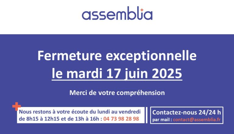 Fermeture exceptionnelle