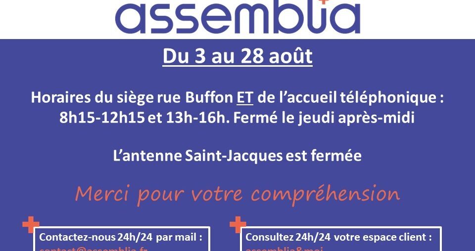 Service relation clients : horaires d'été