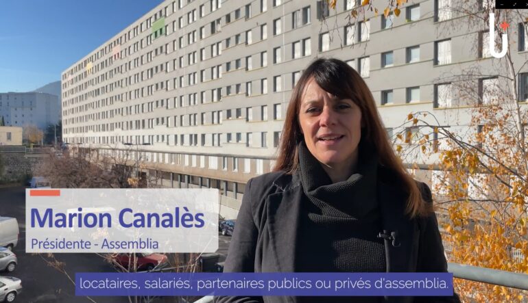 Voeux de Marion Canalès aux locataires, partenaires publics et privés d'assemblia