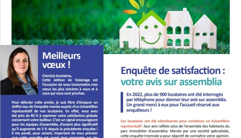 Zoom sur le dernier numéro de Voisinage, le magazine des locataires assemblia