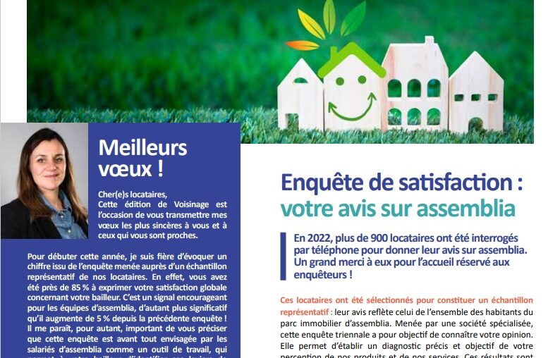 Zoom sur le dernier numéro de Voisinage, le magazine des locataires assemblia